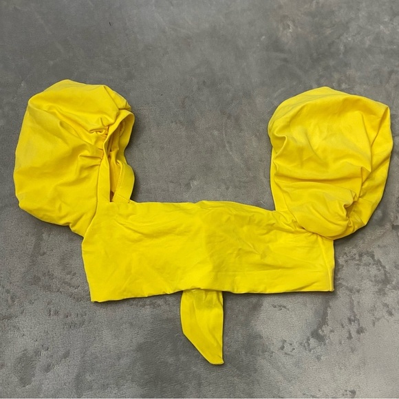 New! SET Agua Bendita Eileen Isabella Puff Sleeve Bikini 10922 12635 - Picture 4 of 13